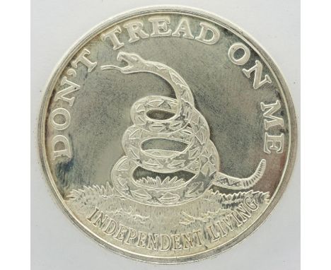 American fine silver bullion 1ozt round, Boston Tea Party. P&amp;P Group 0 (£5+VAT for the first lot and £1+VAT for subsequen