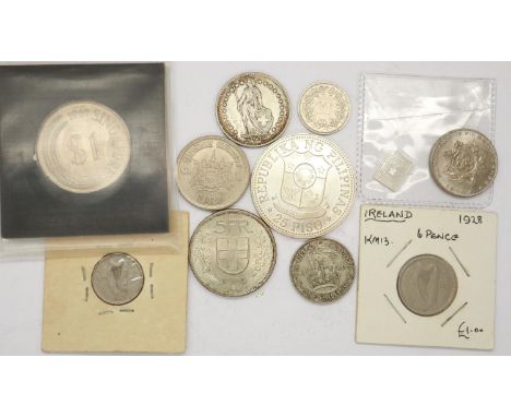 Mixed 20th century world silver coins. P&amp;P Group 1 (£14+VAT for the first lot and £1+VAT for subsequent lots) 