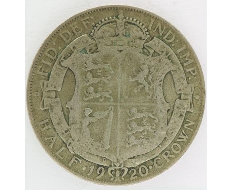 1920 silver half crown of George V. P&amp;P Group 0 (£5+VAT for the first lot and £1+VAT for subsequent lots) 