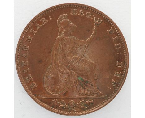 1853 copper Farthing, EF grade. P&P Group 0 (£5+VAT for the first lot and £1+VAT for subsequent lots) 