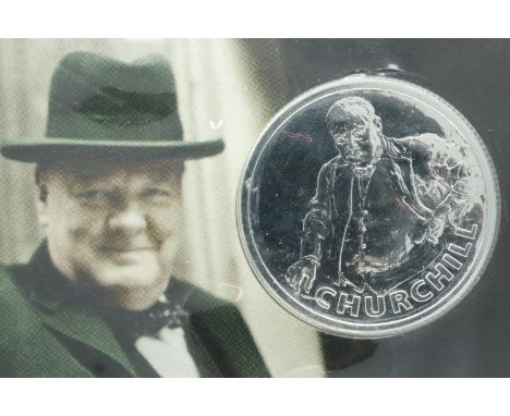 2015 £20 silver bullion round, Sir Winston Churchill, unopened. P&amp;P Group 1 (£14+VAT for the first lot and £1+VAT for sub