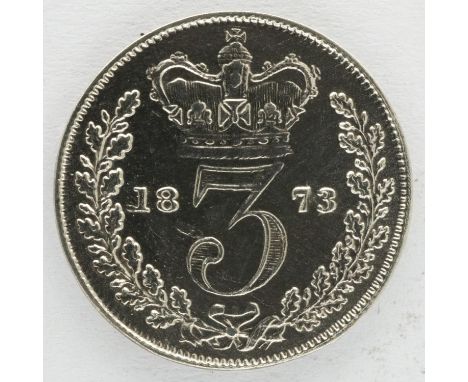 1873 silver threepence of Queen Victoria. P&amp;P Group 0 (£5+VAT for the first lot and £1+VAT for subsequent lots) 