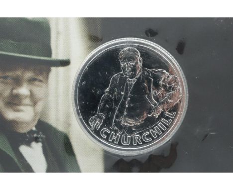 2015 £20 silver bullion round, Sir Winston Churchill, unopened. P&amp;P Group 1 (£14+VAT for the first lot and £1+VAT for sub