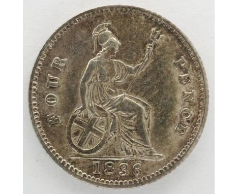 1836 silver groat of William IV. P&amp;P Group 0 (£5+VAT for the first lot and £1+VAT for subsequent lots) 