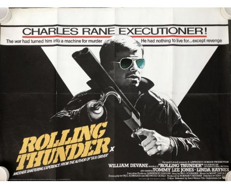 A Rolling Thunder quad film poster, 76x100.5cm 