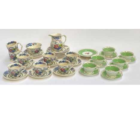 A quantity of Masons Strathmore ceramics; together with Chelsea New Staffs teacups and saucers 