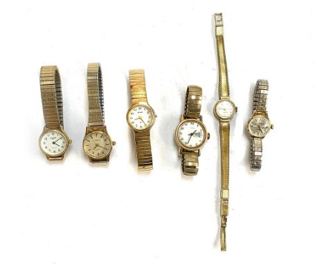 Six ladies watches comprising Everite, Sekonda, Accurist, Timex, Olma incabloc, Sekonda 17 jewels 