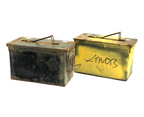 Two ammunition boxes 