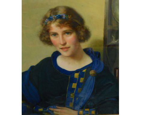 Noel Denholm Davis (1876-1950). Portrait of a young woman, oil on canvas, signed, 60cm x 50cm. 