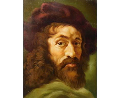 20thC Continental School. Portrait of a gentleman, oil on canvas, 30cm x 25cm. 