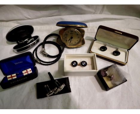 Deep Purple, golfing and BMW cufflinks etc. UK P&amp;P Group 1 (£16+VAT for the first lot and £2+VAT for subsequent lots) 