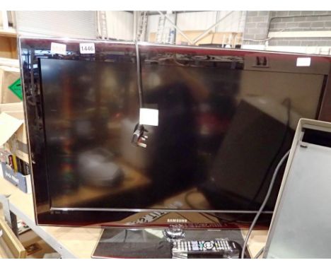 Samsung 37in television with remote, model LE37B551A6W. All electrical items in this lot have been PAT tested for safety and 