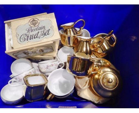 Mesna gilt ceramic coffee service. Not available for in-house P&amp;P 