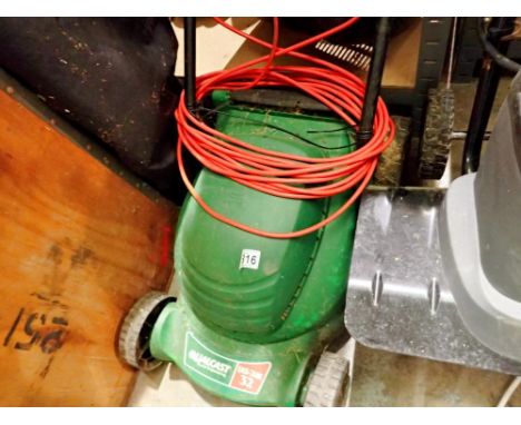 Qualcast Easi Trak 32 lawn mower. All electrical items in this lot have been PAT tested for safety and have passed. This does