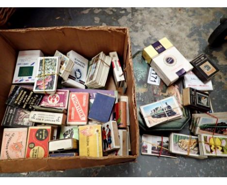 Quantity of mixed empty match boxes, tea cards and cigarette cards. UK P&amp;P Group 1 (£16+VAT for the first lot and £2+VAT 