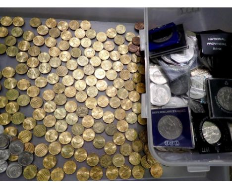 Large quantity of UK coins mainly threepences. UK P&amp;P Group 2 (£20+VAT for the first lot and £4+VAT for subsequent lots) 