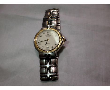 Raymond Weil Parsifal gents quartz wristwatch on steel bracelet. UK P&amp;P Group 1 (£16+VAT for the first lot and £2+VAT for