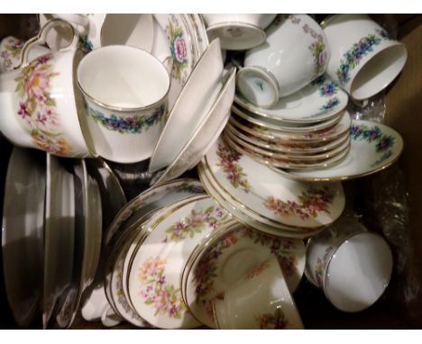 Royal Standard tea service in the Carnival pattern. Not available for in-house P&amp;P 