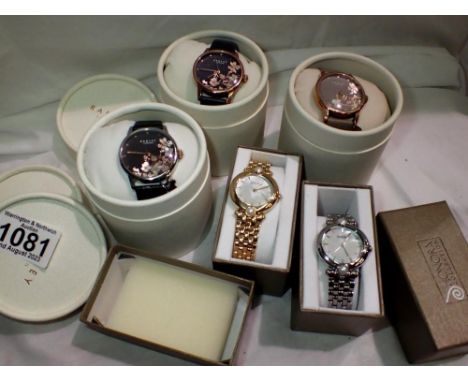 Three boxed Radley ladies wristwatches to include two Honora pearl examples. UK P&amp;P Group 1 (£16+VAT for the first lot an