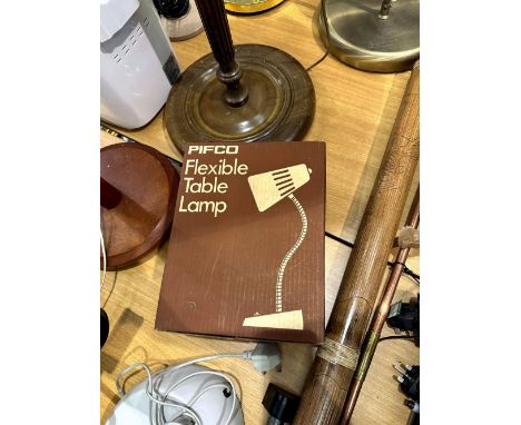 Pifco flexible table lamp, boxed. Not available for in-house P&amp;P 