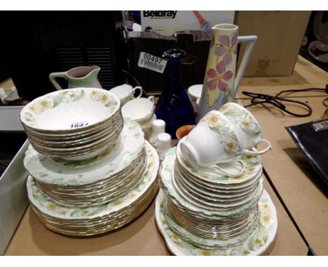 Forty piece Duchess Greensleeves tea service. Not available for in-house P&amp;P 