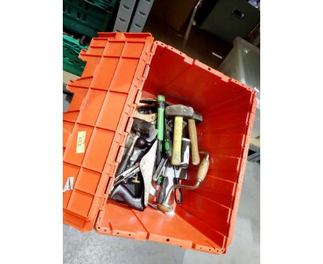 Mixed hand tools including a plane. Not available for in-house P&amp;P 