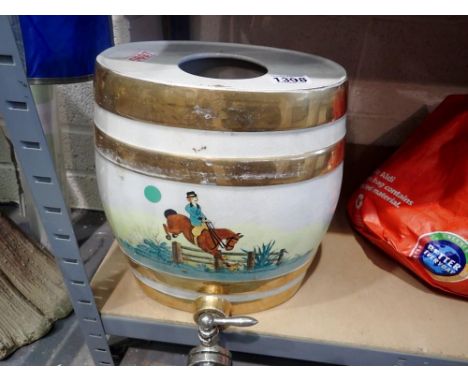 Ceramic whiskey jug with spout. Not available for in-house P&amp;P 