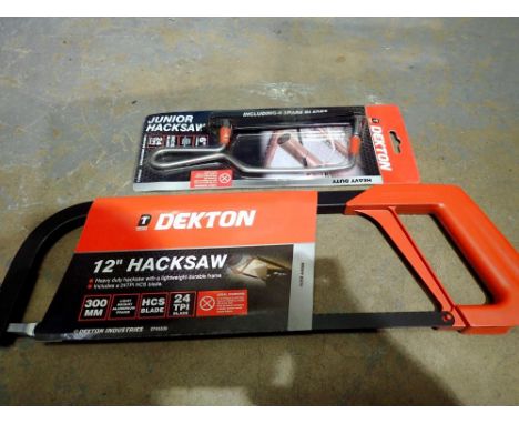 New and unused hacksaw and junior hacksaw. Not available for in-house P&amp;P 