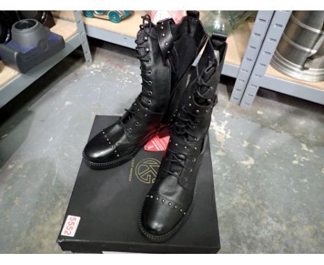 Pair of Kurt Geiger boots, UK size 6.5, boxed. UK P&amp;P Group 1 (£16+VAT for the first lot and £2+VAT for subsequent lots) 