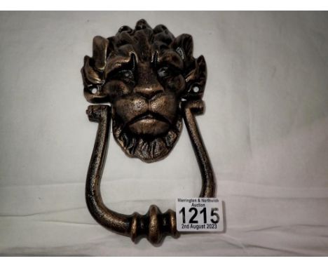 Cast iron 10 Downing Street door knocker, H: 18 cm. UK P&amp;P Group 1 (£16+VAT for the first lot and £2+VAT for subsequent l