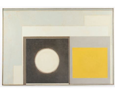   SIEPMANN, Heinrich, "B 1/1976", Öl/Lwd., 65 x 95, unten links signiert und datiert '76, verso Ausstellungs-Aufkleber Fritz-