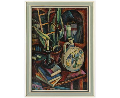   ZIMMERMANN, A. (Maler um 1930), "Stilleben", Öl/Lwd., 74 x 50, oben rechts signiert, R.          