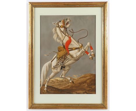   PEINER, Werner (1897-1984), "Steigendes Pferd", Mischtechnik/Papier, 44 x 31 (Passepartoutausschnitt), unten links signiert