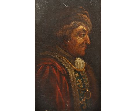   PORTRAITMALER WOHL 17.JH., "Bildnis eines Adligen", Öl/Holz, 17,5 x 11,5, R.          
