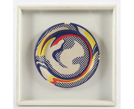   LICHTENSTEIN, Roy, Plate (Pappteller), Siebdruck, Dm 26, 1969, R.          