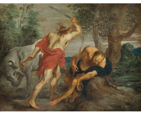   RUBENS, Peter Paul (1577-1640), Kopie wohl 18./19.Jh. nach dem Original von 1636/38 im Prado, "Merkur und Argus", Öl/Weißme