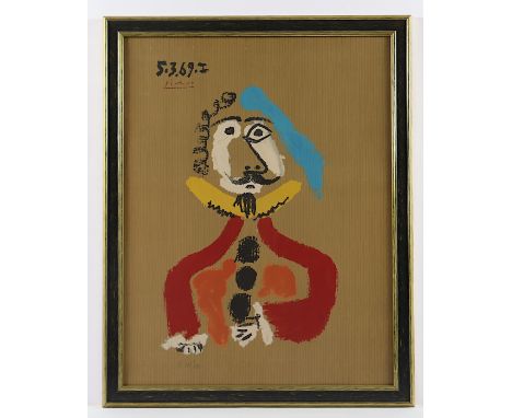   PICASSO, Pablo, "Portrait imaginaire", 5.3.69, Farblithografie, 64 x 50, nummeriert 237/250, R.          