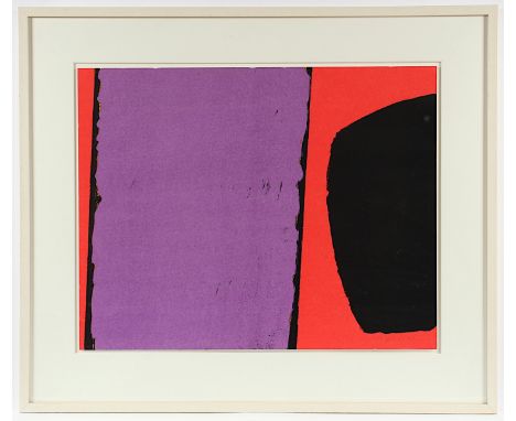   PFAHLER, Georg Karl, "o.T.", Farbserigrafie, 60 x 76, handsigniert und datiert '92, aus "Shalom-Mappe", herausgegeben vom P
