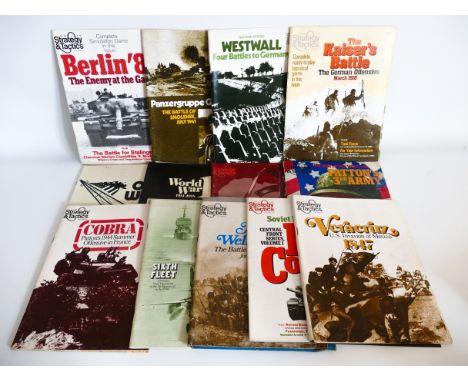 STRATEGY &amp; TACTICS SPI VINTAGE WARGAME MAGAZINE BUNDLE. Mostly from the 1970's. All contain maps but are either missing o