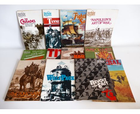 STRATEGY &amp; TACTICS SPI VINTAGE WARGAME MAGAZINE BUNDLE. Mostly from the 1970's. All contain maps but are either missing o
