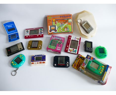 This is a lot of vintage handheld computer games made by EPOCH, BANDAI, TOMY, GAKKEN etc. Most were purchased in Japan in the