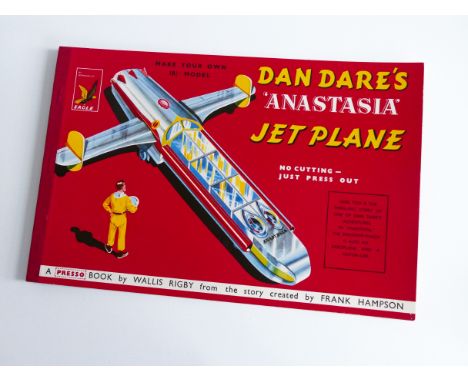 DAN DARE ANASTASIA JET PLANE CARDBOARD MODEL KIT, published by EAGLE / PRESSO BOOKS in the 1950's. Unused and in good conditi