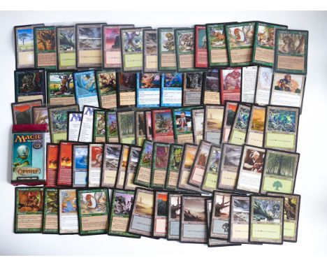 Lot of&nbsp;MAGIC THE GATHERING cards made by WIZARDS OF THE COAST. Mostly from the late 1990's. Card pack is empty.