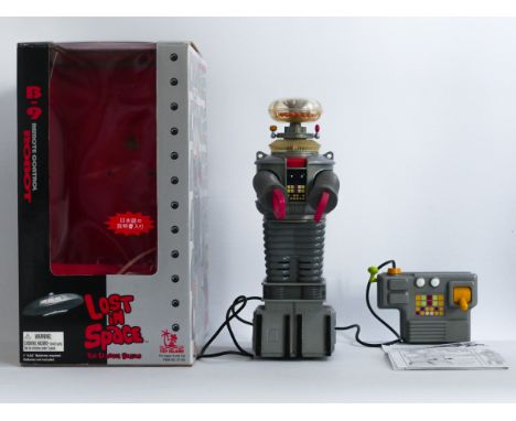 This is a&nbsp;ROBOT B-9&nbsp;made in&nbsp;HONG KONG&nbsp;by&nbsp;TOY ISLAND&nbsp;in 1998. He is in good played with conditio