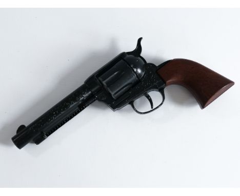 IDEAL MODELL SAMUEL COLT REVOLVER TOY CAP GUN. Metal with plastic handle. Well used condition. Made in the U.S.A. probably 19
