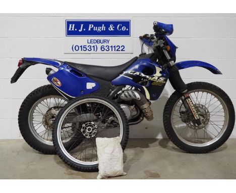 Gas Gas Pampera. 2002. 250cc. Frame No. VTRPP250206020983. Runs and rides, comes with spare front wheel. Needs light recommis