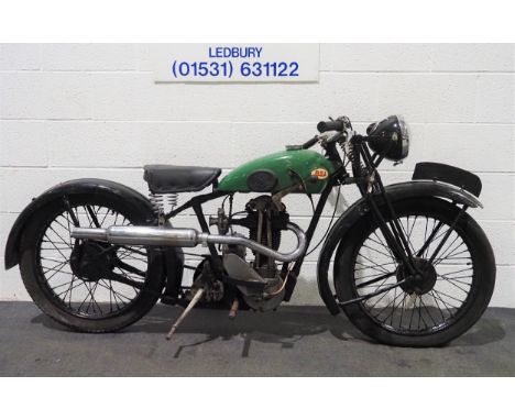 BSA B1 motorcycle project.Engine no. B2 2267.Engine turns over. 