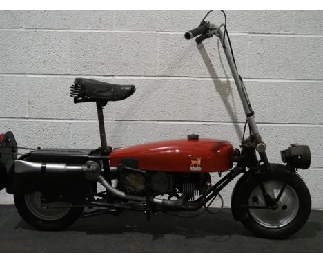 Brockhouse Corgi MK11 motorcycle, 1948, 98cc.Frame no. 3475.Engine no. MK11 W17303.Has been restored but dry stored for some 
