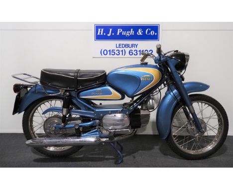 Parilla Olimpia motorcycle. 1962. 125cc. Frame No. 115*1356* Engine No. 1775Property of a deceased estate. C/w instruction ma