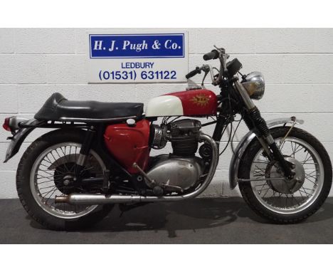 BSA A65 Spitfire motorcycle. 1966. Matching frame and engine numbers.US import with Nova documents. 